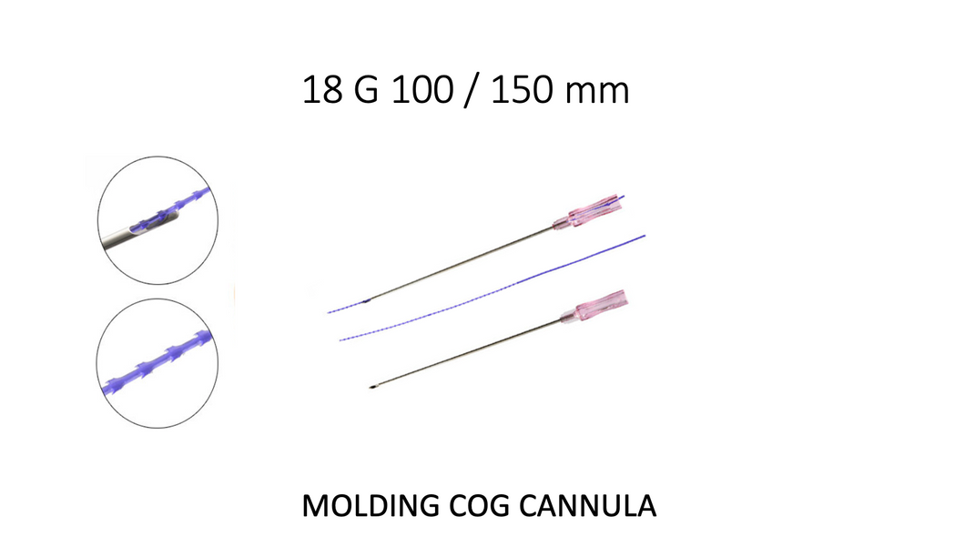 NeoGenesis Lifting Threads Molding Cog Cannula, 18G 100/150mm - 2 EA