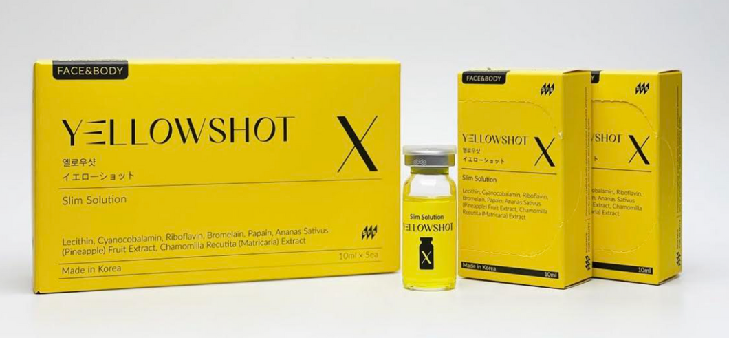 Yellow Shot Slimming Solution - 10ml x 5 vials