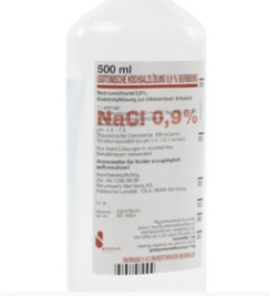 Isotonic Water NaCl 0.9%  bottle IV - 500ml