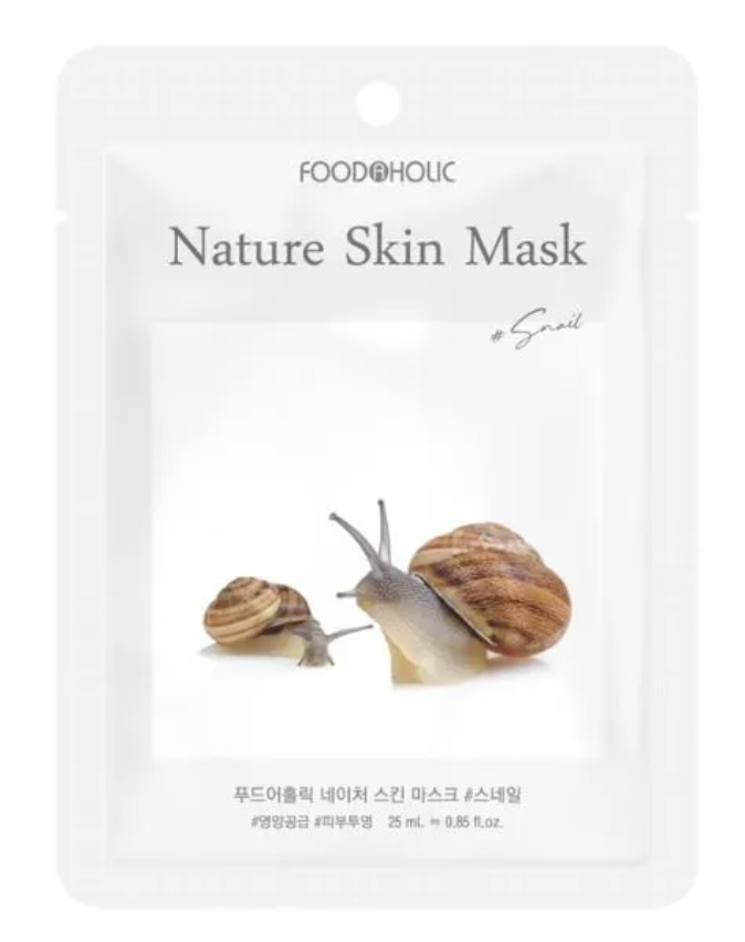 FOODAHOLIC Snail Nature Skin Mask - 1 sheet (Korea)